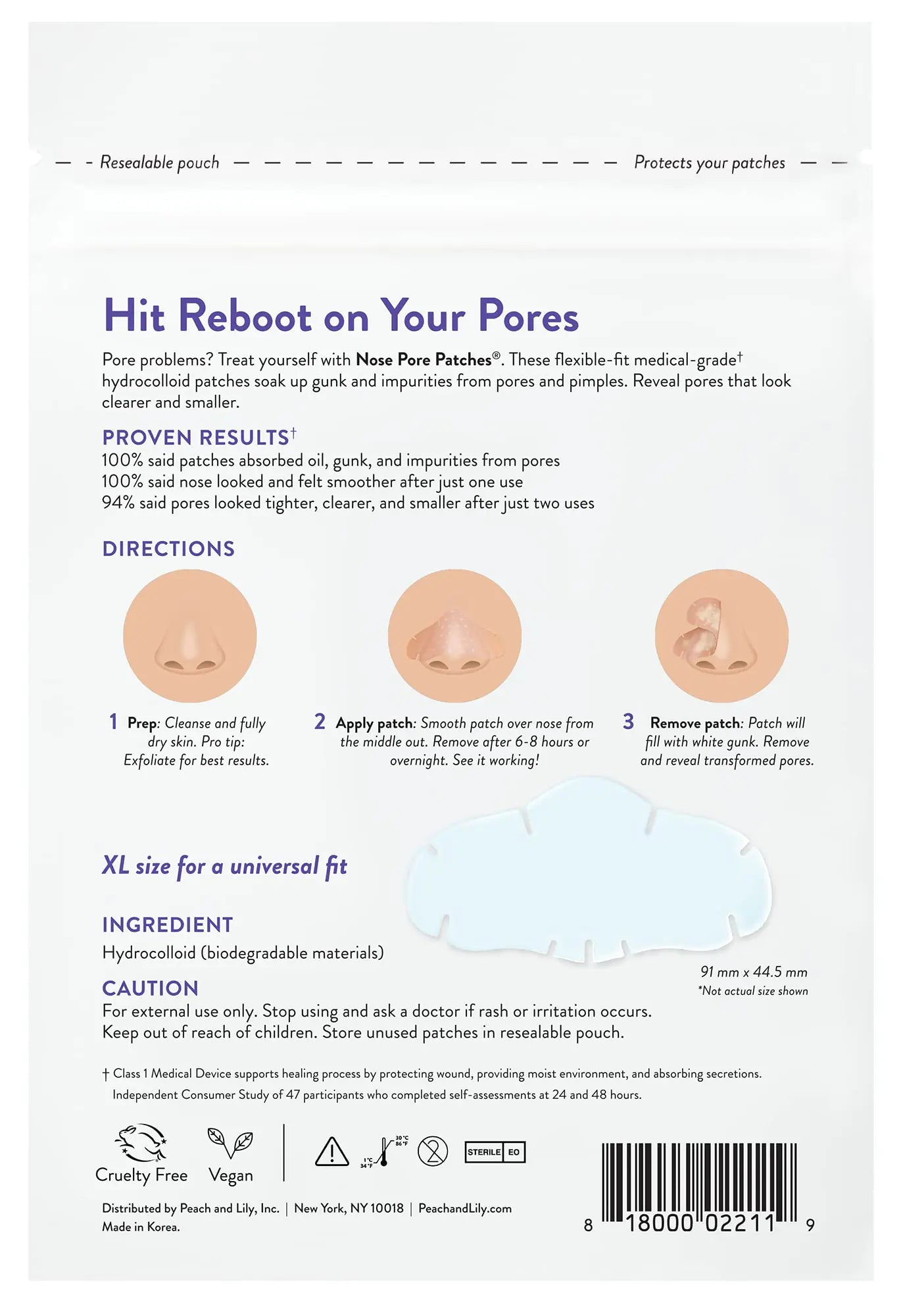 Nose Pore Patches | Peach Slices Patches | Skin Versaa